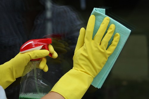 Commercial glass cleaning in Putney near a busy high street