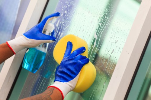 Cleaning team working in a Putney flat with access and layout considerations